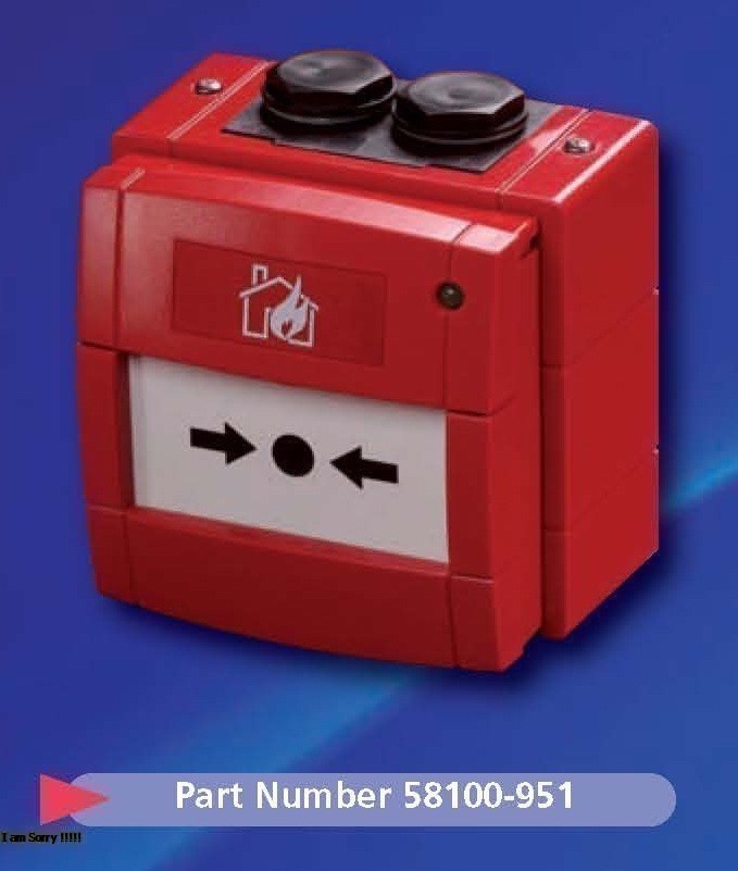 Manual call point addressable weatherproof merah part number 58100-951